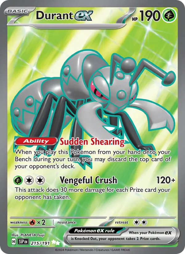 Durant ex - Surging Sparks Pokemon Card