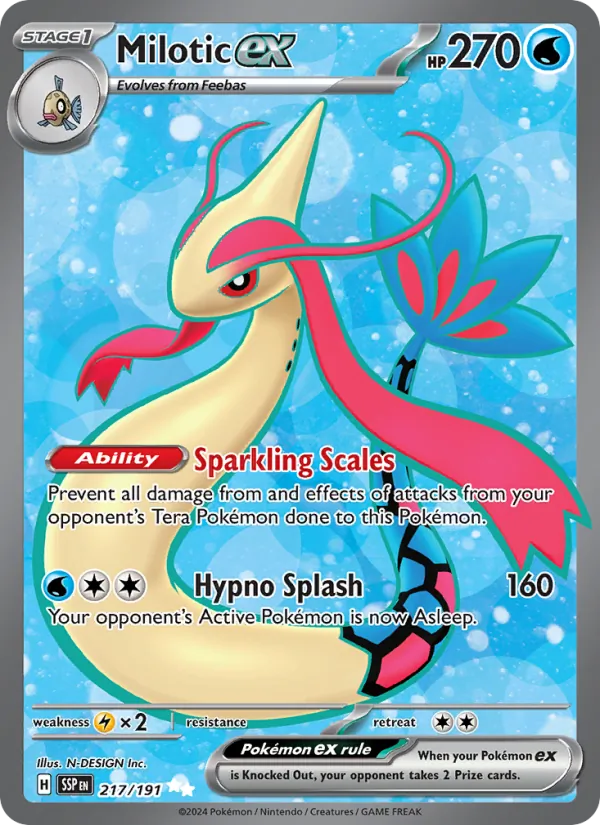 Milotic ex - Surging Sparks Pokemon Card
