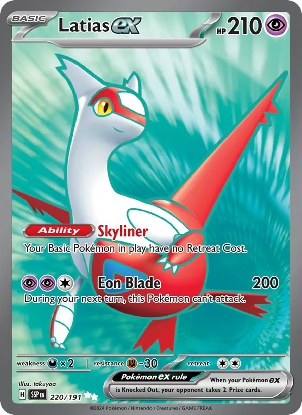 Latias ex - Surging Sparks Pokemon Card