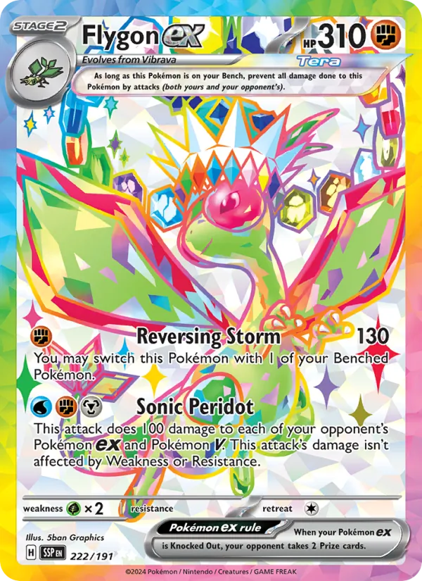 Flygon ex - Surging Sparks Pokemon Card