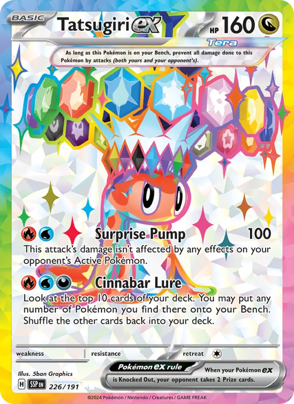 Tatsugiri ex - Surging Sparks Pokemon Card