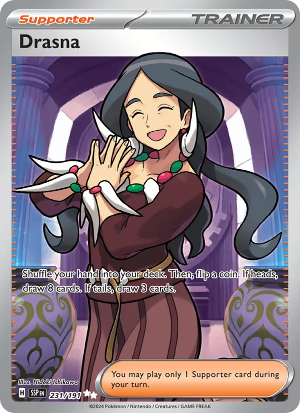 Drasna - Surging Sparks Pokemon Card