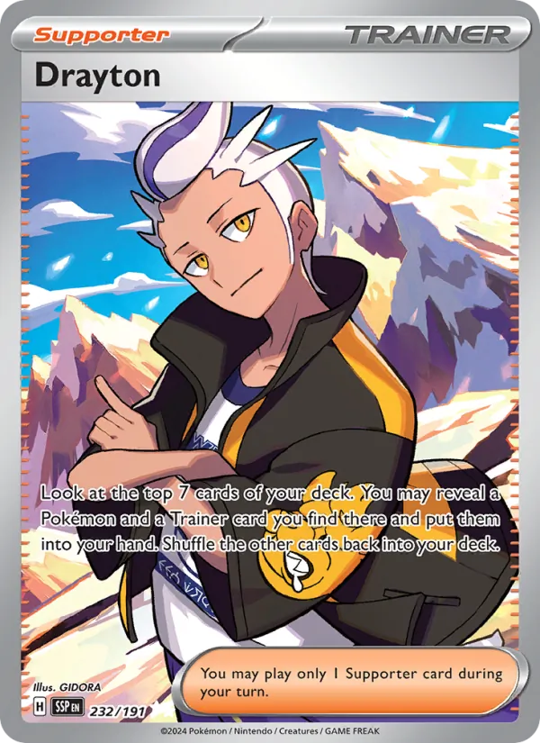Drayton - Surging Sparks Pokemon Card