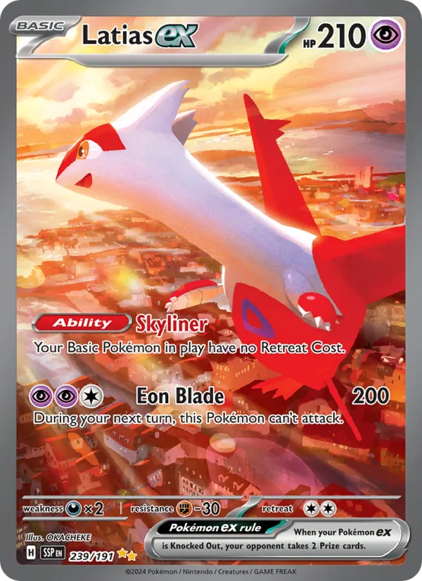Latias ex - Surging Sparks Pokemon Card