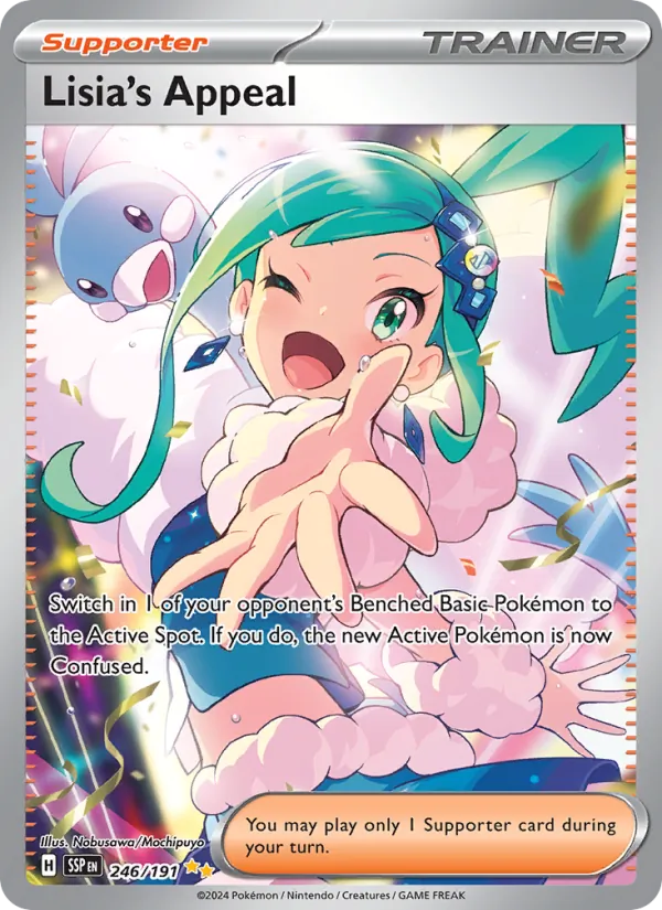 Lisia's Appeal - Surging Sparks Pokemon Card