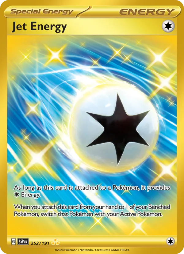 Jet Energy - Surging Sparks Pokemon Card