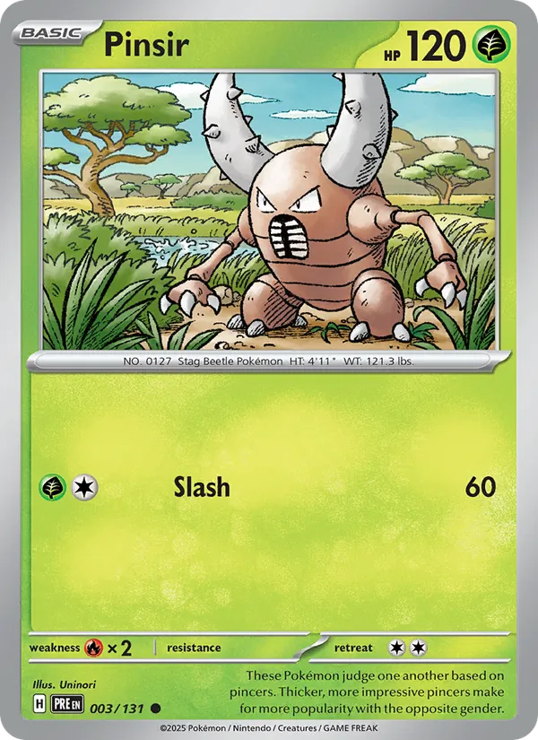 Pinsir - Prismatic Evolutions Pokemon Card