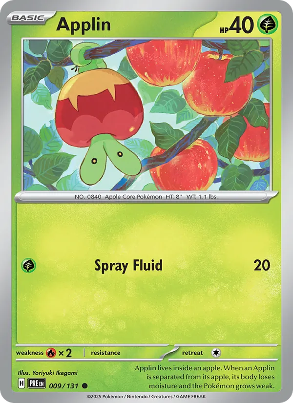 Applin - Prismatic Evolutions Pokemon Card