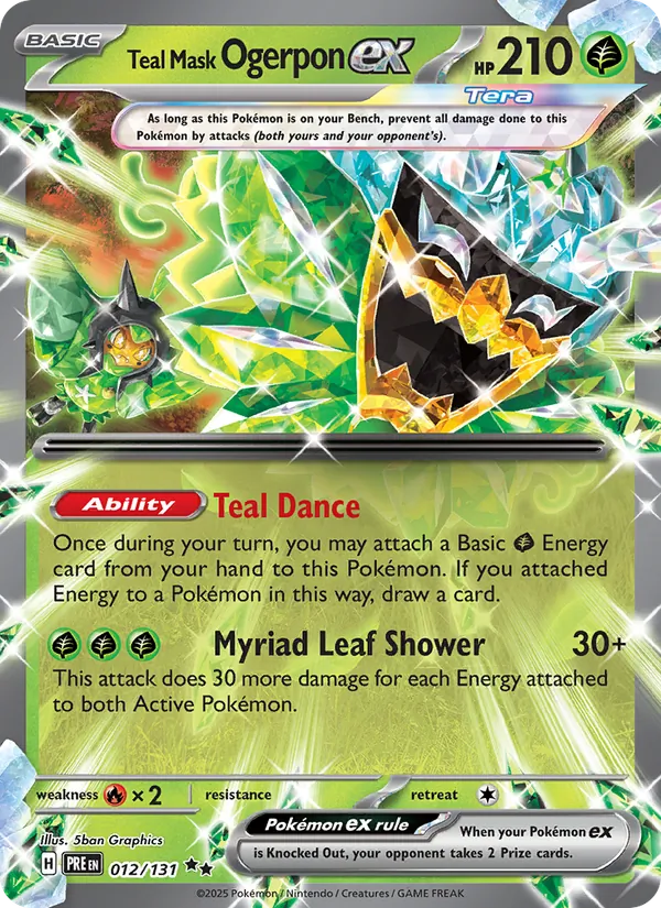 Teal Mask Ogerpon ex - Prismatic Evolutions Pokemon Card