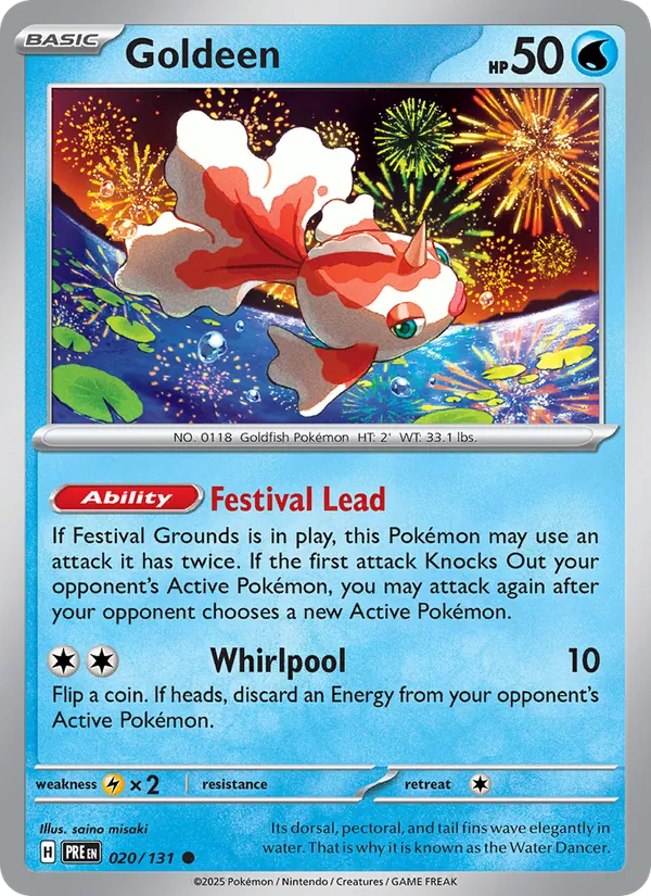 Goldeen - Prismatic Evolutions Pokemon Card