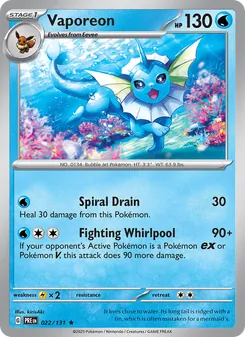 Vaporeon - Prismatic Evolutions