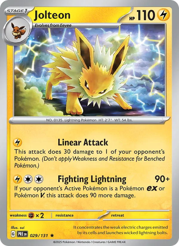 Jolteon - Prismatic Evolutions Pokemon Card