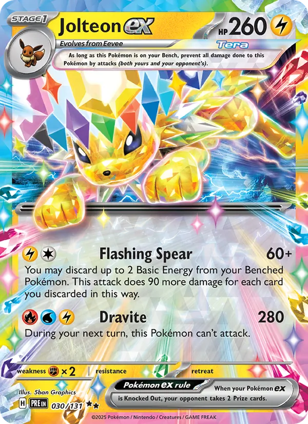 Jolteon ex - Prismatic Evolutions Pokemon Card