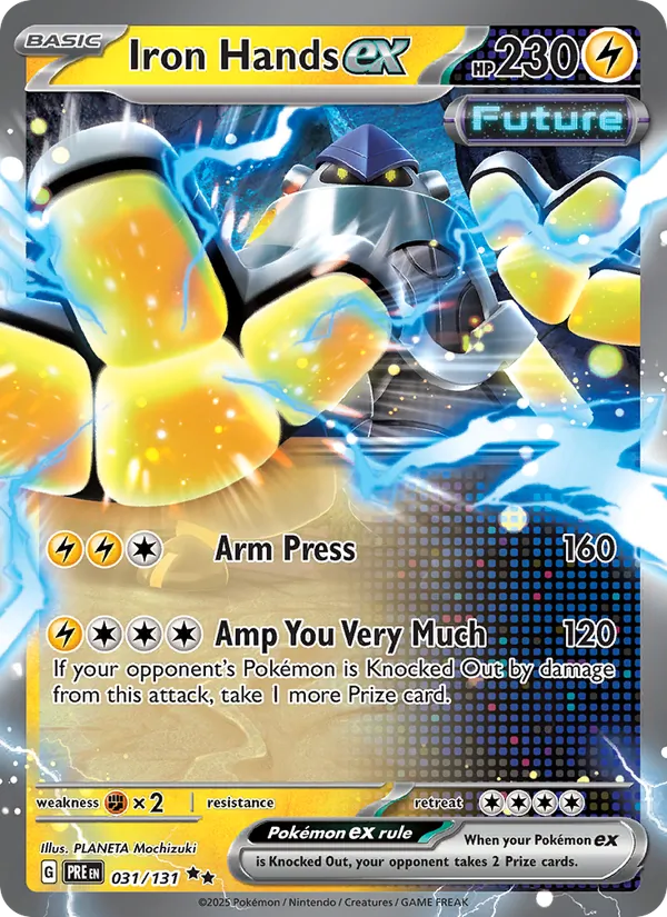 Iron Hands ex - Prismatic Evolutions Pokemon Card
