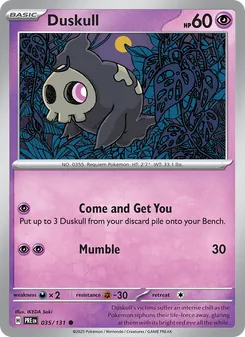 Duskull - Prismatic Evolutions