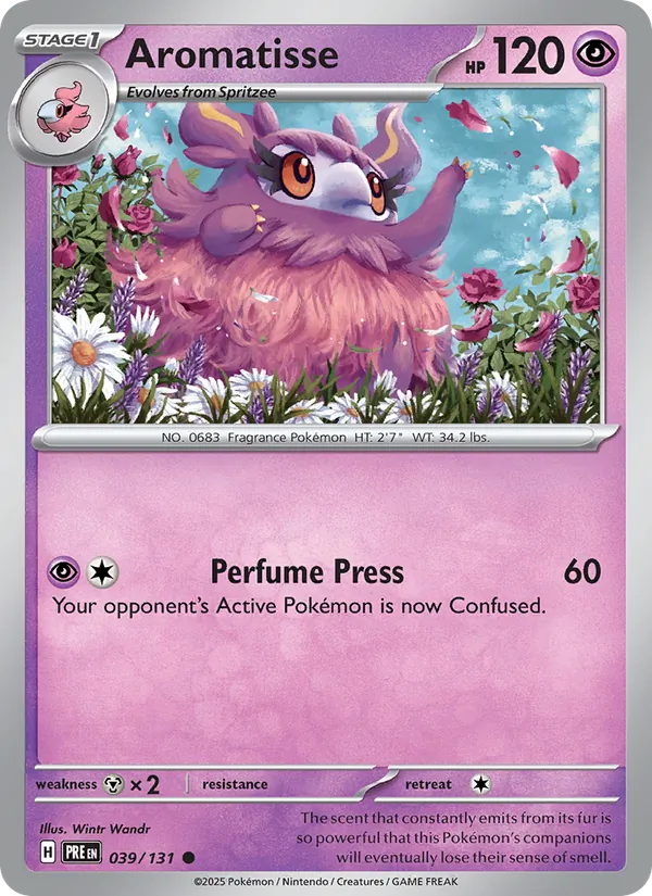 Aromatisse - Prismatic Evolutions Pokemon Card
