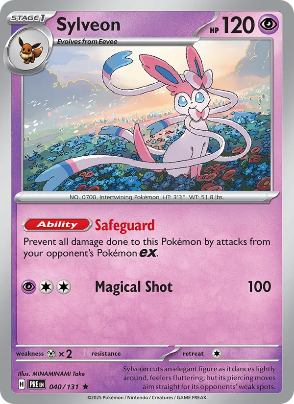 Sylveon - Prismatic Evolutions Pokemon Card