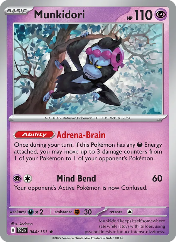 Munkidori - Prismatic Evolutions Pokemon Card