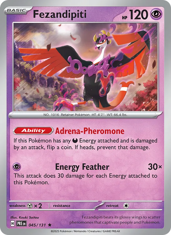 Fezandipiti - Prismatic Evolutions Pokemon Card