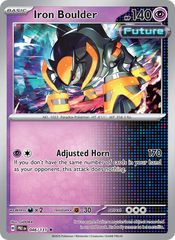 Iron Boulder - Prismatic Evolutions Pokemon Card