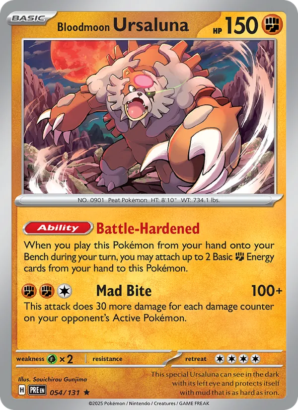 Bloodmoon Ursaluna - Prismatic Evolutions Pokemon Card