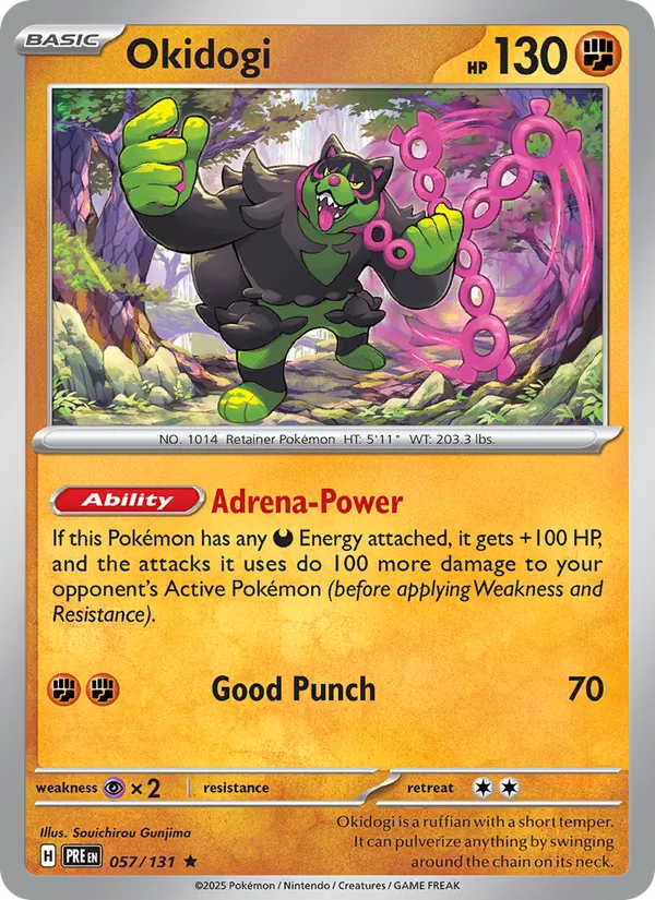 Okidogi - Prismatic Evolutions Pokemon Card