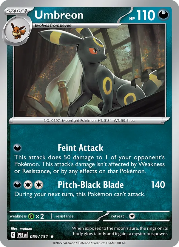 Umbreon - Prismatic Evolutions Pokemon Card