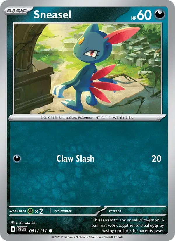 Sneasel - Prismatic Evolutions Pokemon Card