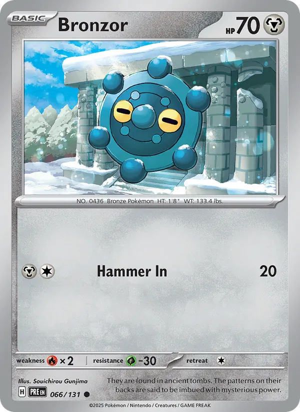 Bronzor - Prismatic Evolutions Pokemon Card