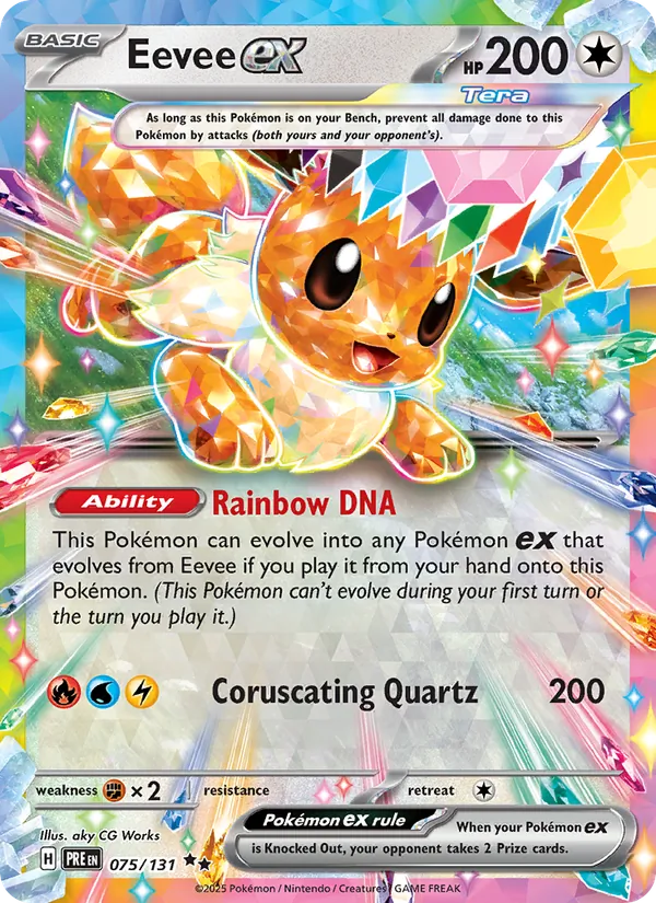 Eevee ex - Prismatic Evolutions Pokemon Card