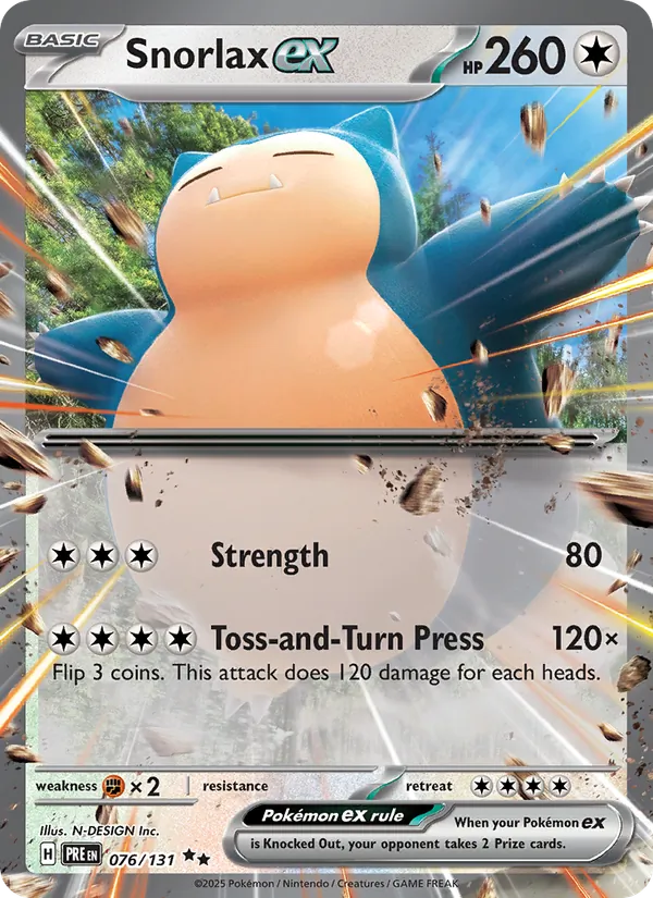 Snorlax ex - Prismatic Evolutions Pokemon Card