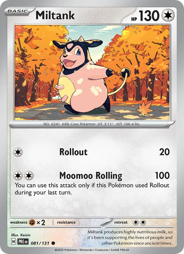 Miltank - Prismatic Evolutions Pokemon Card