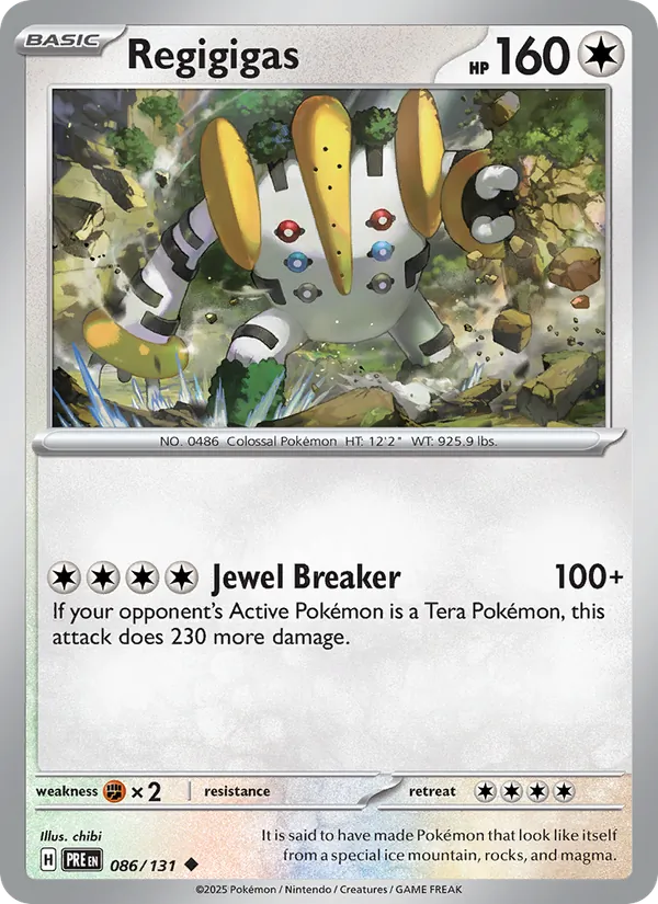 Regigigas - Prismatic Evolutions Pokemon Card