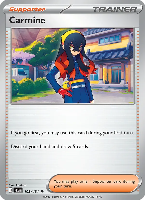Carmine - Prismatic Evolutions Pokemon Card