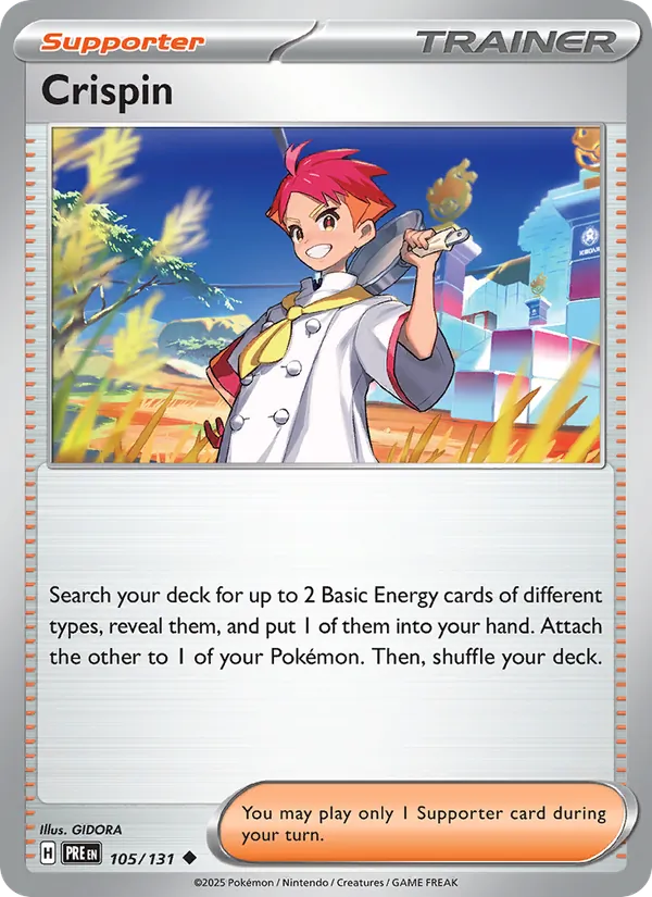 Crispin - Prismatic Evolutions Pokemon Card