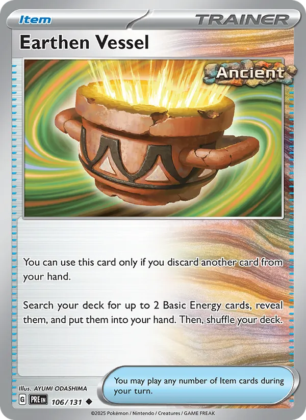 Earthen Vessel - Prismatic Evolutions Pokemon Card