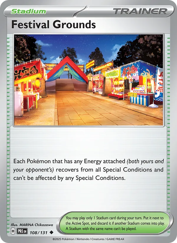 Festival Grounds - Prismatic Evolutions Pokemon Card