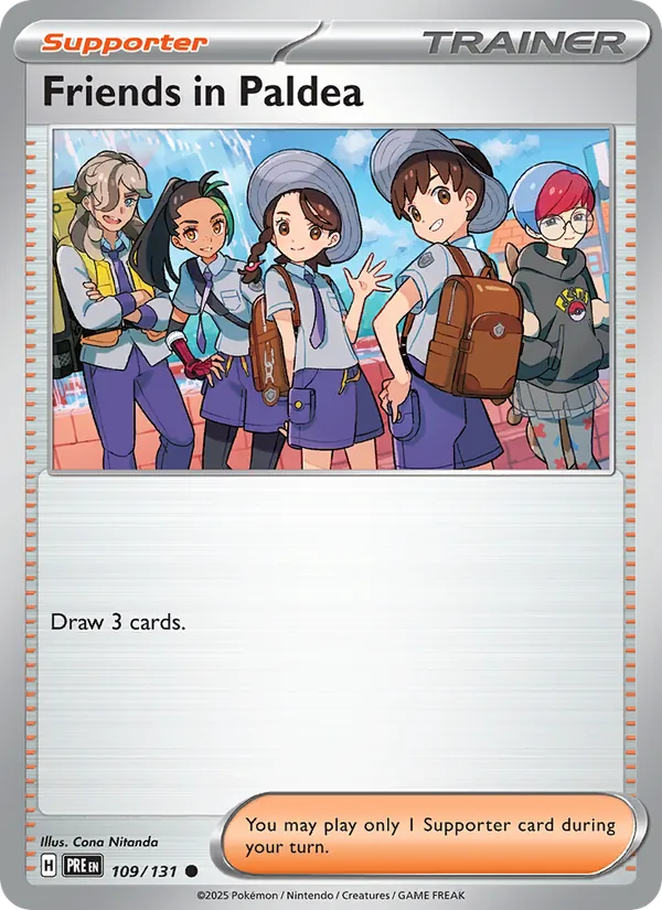 Friends in Paldea - Prismatic Evolutions Pokemon Card