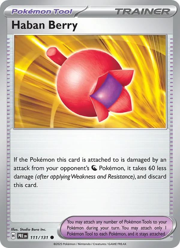 Haban Berry - Prismatic Evolutions Pokemon Card
