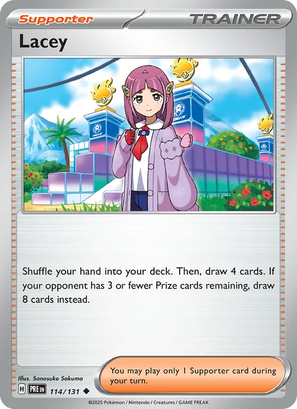 Lacey - Prismatic Evolutions Pokemon Card