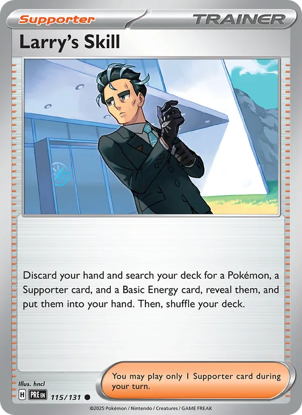 Larry's Skill - Prismatic Evolutions Pokemon Card