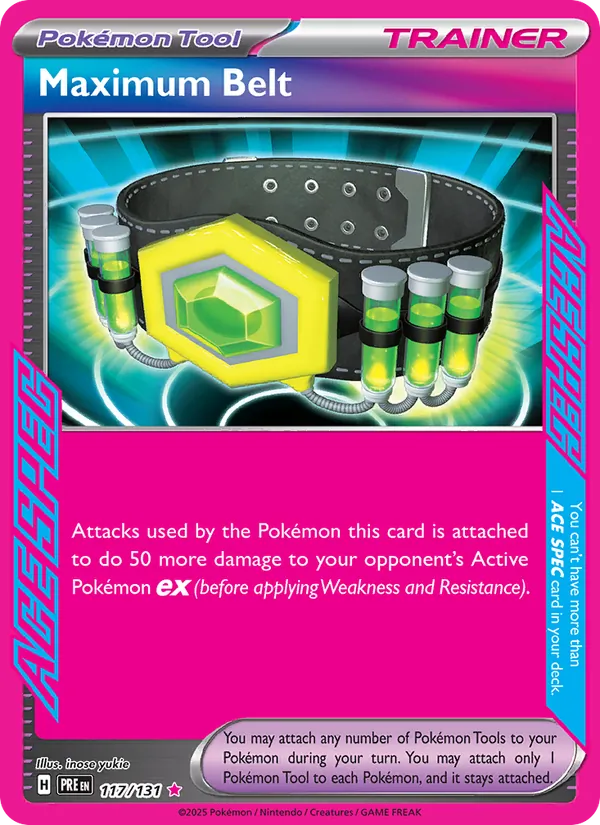 Maximum Belt - Prismatic Evolutions Pokemon Card