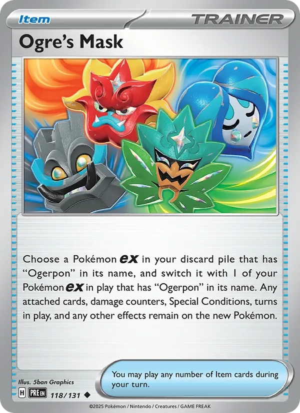 Ogre's Mask - Prismatic Evolutions Pokemon Card