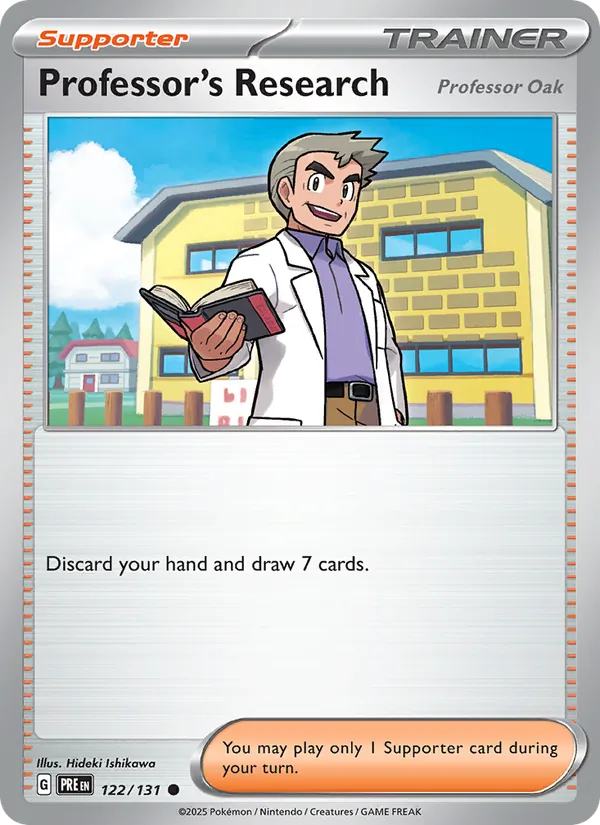 Professor's Research - Prismatic Evolutions Pokemon Card