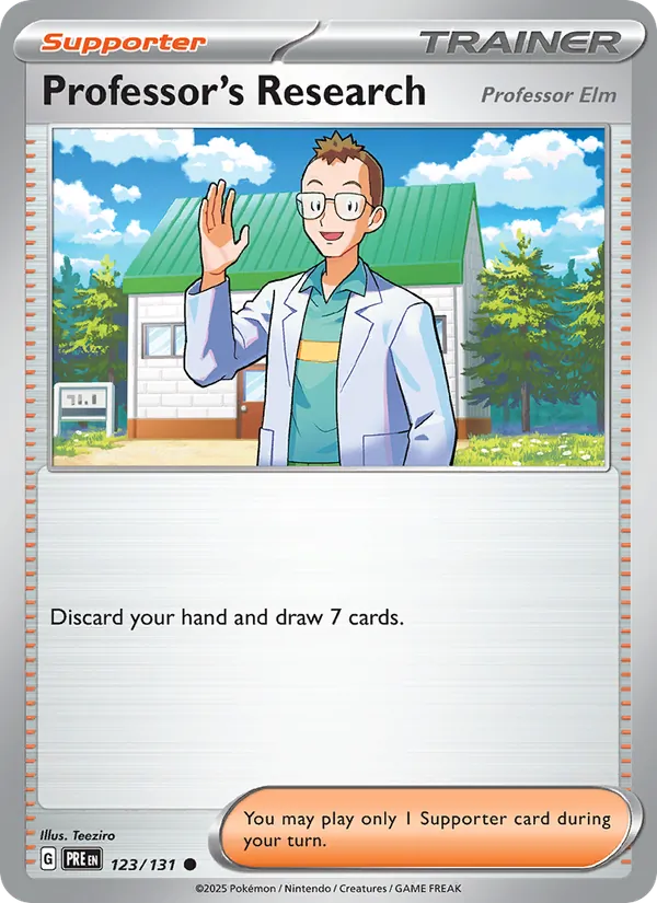 Professor's Research - Prismatic Evolutions Pokemon Card