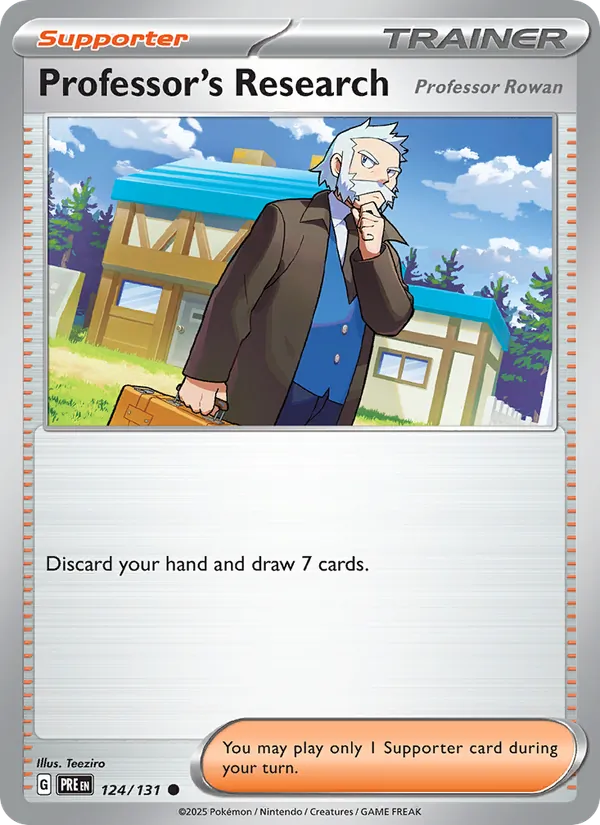 Professor's Research - Prismatic Evolutions Pokemon Card
