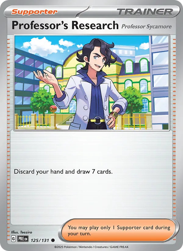 Professor's Research - Prismatic Evolutions Pokemon Card