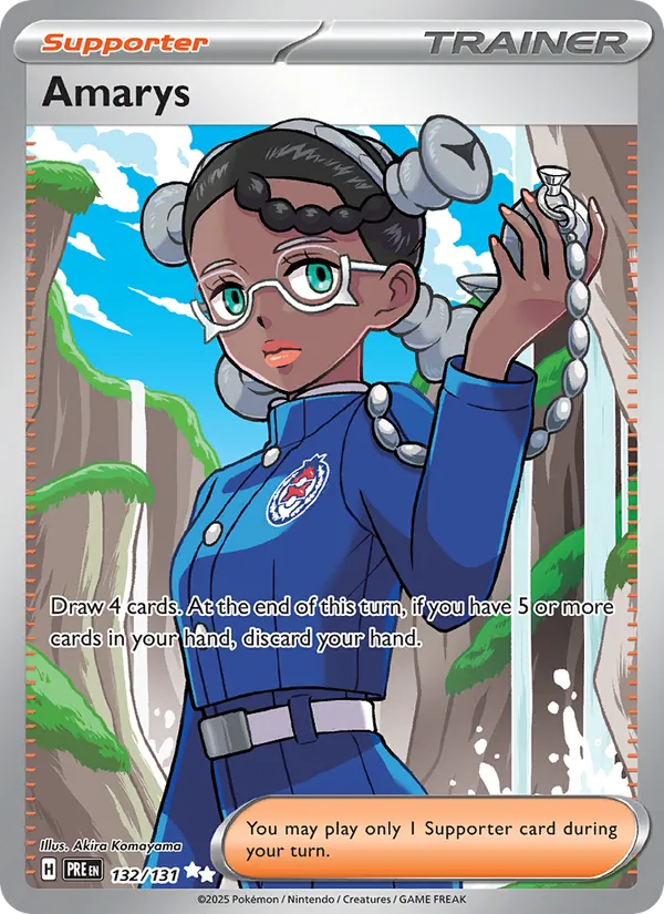 Amarys - Prismatic Evolutions Pokemon Card