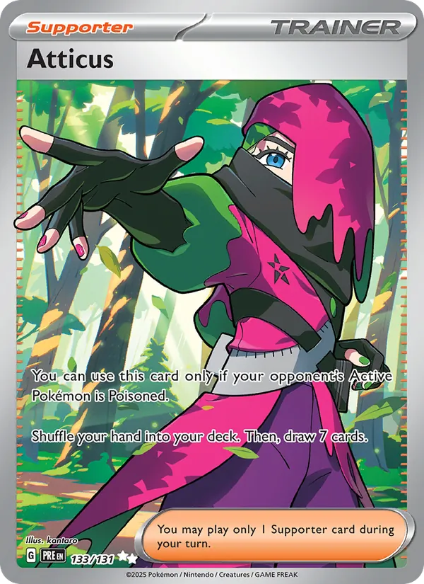 Atticus - Prismatic Evolutions Pokemon Card