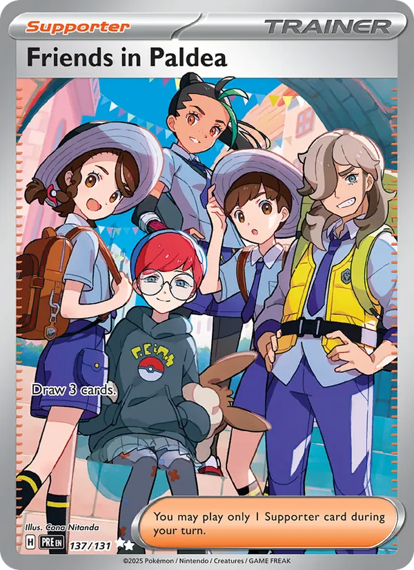 Friends in Paldea - Prismatic Evolutions Pokemon Card